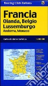 Francia. Olanda, Belgio, Lussemburgo, Andorra, Monaco 1:800.000 libro