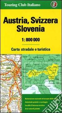 Austria, Svizzera, Slovenia 1:800.000 libro