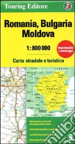 Romania. Bulgaria. Moldavia 1:800.000. Carta stradale e turistica