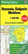 Romania. Bulgaria. Moldavia 1:800.000. Carta stradale e turistica libro