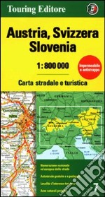 Austria, Svizzera, Slovenia 1:800.000. Carta stradale e turistica libro