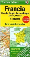 Francia. Olanda, Belgio, Lussemburgo, Andorra, Monaco 1:800.000. Ediz. multilingue libro