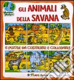 Gli animali della savana. Libro puzzle