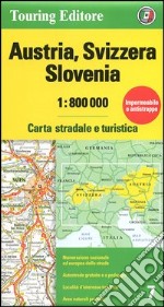 Austria, Svizzera, Slovenia 1:800.000. Carta stradale e turistica libro