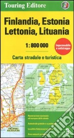 Finlandia, Estonia, Lettonia, Lituania 1:800.000. Carta stradale e turistica. Ediz. multilingue libro