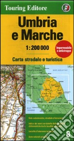 Umbria, Marche 1:200.000. Ediz. multilingue libro