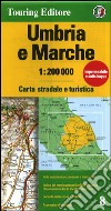 Umbria, Marche 1:200.000. Ediz. multilingue libro