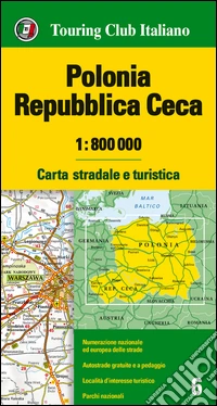 Polonia, Repubblica Ceca 1:800.000. Carta stradale e turistica. Ediz. multilingue