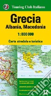 Grecia, Albania, Macedonia 1:800.000. Carta stradale e turistica. Ediz. multilingue libro