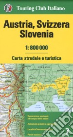 Austria, Svizzera, Slovenia 1:800.000. Carta stradale e turistica libro