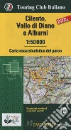 Cilento, Vallo di Diano e Alburni 1:50.000. Carta escursionistica del parco. Con Libro: Guida del parco libro