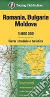 Romania. Bulgaria. Moldavia 1:800.000. Carta stradale e turistica libro