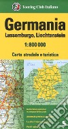 Germania, Lussemburgo, Liechtenstein 1:800.000. Carta stradale e turistica libro