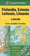 Finlandia, Estonia, Lettonia, Lituania 1:800.000. Carta stradale e turistica libro