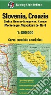 Slovenia, Croazia, Serbia, Bosnia-Erzegovina, Kosovo, Montenegro, Macedonia del Nord 1:800.000. Carta stradale e turistica libro