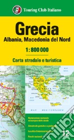 Grecia. Albania. Macedonia 1:800.000 libro