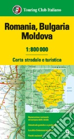 Romania. Bulgaria. Moldavia 1:800.000. Carta stradale e turistica