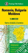 Romania. Bulgaria. Moldavia 1:800.000. Carta stradale e turistica libro