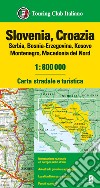 Slovenia, Croazia, Serbia, Bosnia Erzegovina, Montenegro, Macedonia 1:800.000. Carta stradale e turistica libro