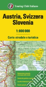 Austria, Svizzera, Slovenia 1:800.000. Carta stradale e turistica libro