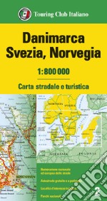 Danimarca, Svezia, Norvegia 1:800.000. Carta stradale e turistica libro