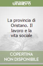 La provincia di Oristano. Il lavoro e la vita sociale libro