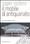 Saper vedere il mobile di antiquariato. Dal Rinascimento al déco libro di Melegati Luca