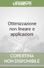 Ottimizzazione non lineare e applicazioni libro