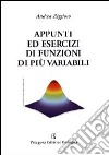 Appunti ed esercizi di funzioni di più variabili libro