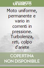 Moto uniforme, permanente e vario in correnti in pressione. Turbolenza, reti, colpo d'ariete