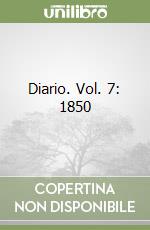 Diario. Vol. 7: 1850 libro