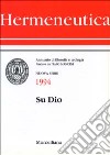 Hermeneutica. Annuario di filosofia e teologia (1994). Su Dio libro