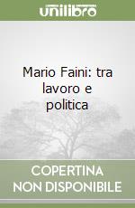 Mario Faini: tra lavoro e politica libro