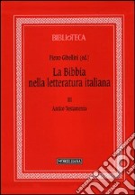 La Bibbia nella letteratura italiana. Vol. 3: Antico Testamento libro