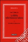 La Bibbia nella letteratura italiana. Vol. 5: Dal Medioevo al Rinascimento libro