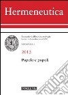 Hermeneutica. Annuario di filosofia e teologia (2013). Popolo e popoli libro
