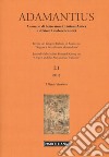 Adamantius. Notiziario del Gruppo italiano di ricerca su «Origene e la tradizione alessandrina». Vol. 21: I papiri Bodmer libro