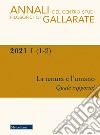 Annali del Centro Studi Filosofici di Gallarate (2021). Vol. 1-2: La natura e l'umano. Quale rapporto? libro