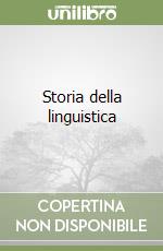 Storia della linguistica libro