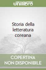 Storia della letteratura coreana libro