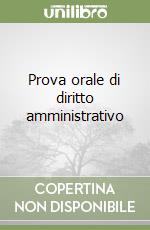 Prova orale di diritto amministrativo libro