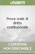 Prova orale di diritto costituzionale