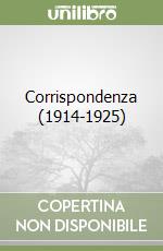 Corrispondenza (1914-1925) libro