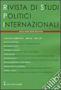 Rivista di studi politici internazionali (2015). Vol. 3 libro