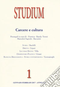 Studium (2017). Vol. 1: Carcere e cultura