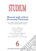 Studium (2017). Vol. 6: Manzoni negli scrittori del secondo Novecento (Novembre-Dicembre) libro