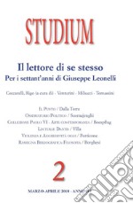 Studium (2018). Vol. 2: Il lettore di se stesso. Per i settant'anni di Giuseppe Leonelli libro