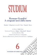 Studium (2018). Vol. 6: Romano Guardini a cinquant'anni dalla morte libro