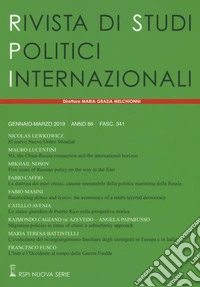 Rivista di studi politici internazionali (2019). Vol. 1 libro