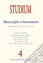 Studium (2019). Vol. 4: Meraviglia e letteratura libro